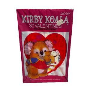 New Sealed Vintage Gibson 30 Valentines Kirby Koala Bears 1980's NOS USA